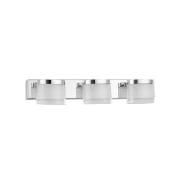 Nova Luce Sabia - Spiegelleuchte - 38 x 9,8 x 7,5 cm - 15W LED inkl - IP44 - Chrom