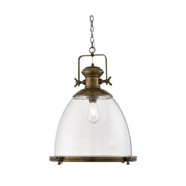 Searchlight Industrial Pendelleuchten - Hängeleuchte - Ø 49 x 200 cm - Messing antik
