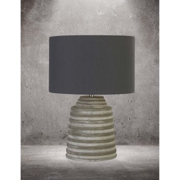 Searchlight Liana - Tischleuchte - Ø 30 x 43 cm - grau