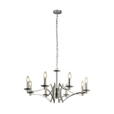 Searchlight Ascot - Kronleuchter - Ø 72 x 150 cm - Chrom
