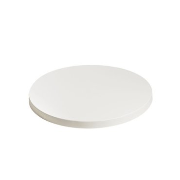 ETH - ungebohrte Deckenplatte - Ø 50 cm - matt weiß