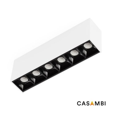 Faro Neso Point-6 - Leuchte für Magnetschiene - 16,4 x 3,4 x 5,6 cm - 8W LED CASAMBI warmweiß (2700K) inkl. - 12° Abstrahlwinkel - weiß