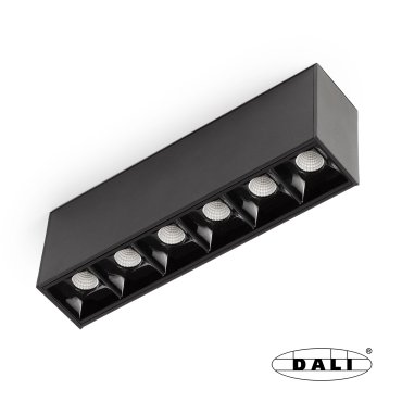 Faro Neso Point-6 - Leuchte für Magnetschiene - 16,4 x 3,4 x 5,6 cm - 8W DALI LED warmweiß (2700K) inkl - 12° Abstrahlwinkel - schwarz