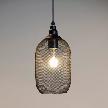 Lucide Mesh - Hängeleuchte - Ø 15 x 159 cm - schwarz