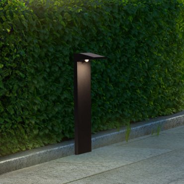 Nova Luce Tek - Gartenpfosten - 11,3 x 65 x 19 cm - 1W LED inkl. - IP54 - Sand schwarz