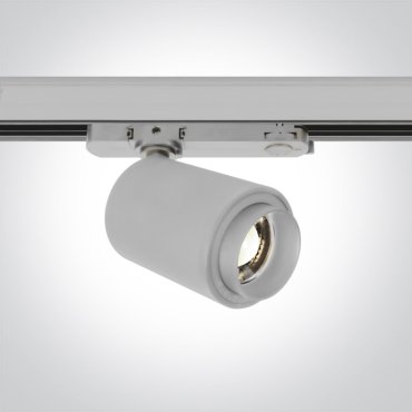 ONE Light COB Zoomable Cylinder - Stromschienenstrahler - Ø 7,5 x 12 cm - 20W LED inkl. - weiß - weiße Lichtfarbe