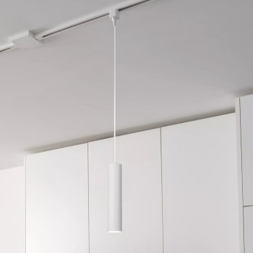 Lucide Track Floris Pendelleuchte - 1-Phasen-Schienensystem - Ø 5,6 x 155 cm - weiß