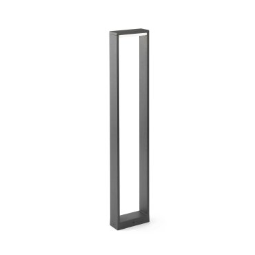Faro Alp - Gartenpfosten - 15 x 6 x 80 cm - 7W LED inkl. - IP54 - dunkelgrau
