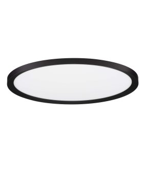Nova Luce Aoton - Deckenleuchte - Ø 40 x 5 cm - 35W dimmbar LED inkl. - Sand schwarz