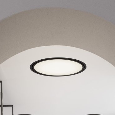 Nova Luce Perfect Profile Trimless - Einbaustrahler mit Fernbedienung (inkl.) - Ø 840 mm, 830 mm Einbaumaß - 80W dimmbare LED inkl. - 2700K-6000K - schwarz