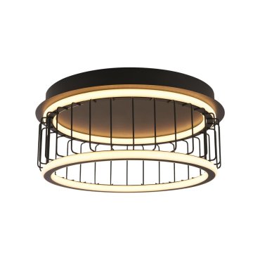 Searchlight Circolo - Deckenleuchte - Ø 40 x 18 cm - 3 Stufen dimmbar - 40W LED inkl. - schwarz und weiß