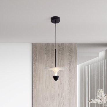 Nova Luce Luet - Hängelampe - Ø 26 x 180 cm - 11W LED inkl. - sand schwarz und weiß