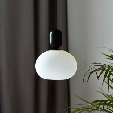 Nordlux Notti - Pendelleuchte - Ø 20 x 223,8 cm - schwarz und mokka