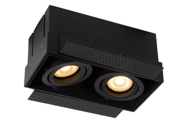 Lucide Trimless - Einbaustrahler - 185 x 97 mm, 185 x 97 mm Einbaumaß - schwarz