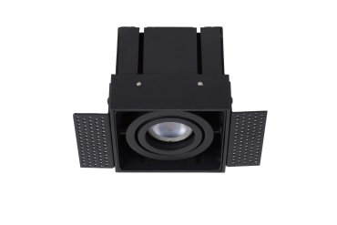 Lucide Trimless - Einbaustrahler - 97 x 97 mm, 97 x 97 mm Einbaumaß - schwarz