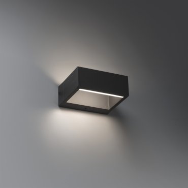 Faro Alp - Wandleuchte - 15 x 13 x 6 cm - 8W LED inkl. - IP54 - dunkelgrau