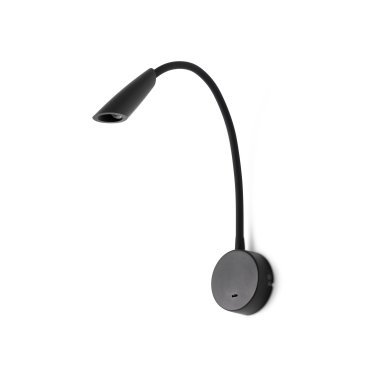 Faro Boken - Wandleuchte mit Schalter - 5 x 46 cm - 3W LED inkl. - mattschwarz