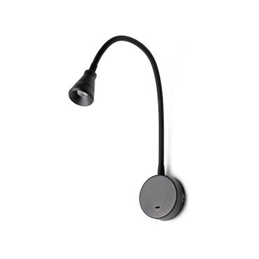 Faro Bell - Wandleuchte mit Schalter - 4 x 50 x 4 cm - 3W LED inkl. - mattschwarz