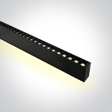 ONE Light LED Linear Profiles - Hängeleuchte - 130 x 7 x 3,5 cm - einstellbare Helligkeit 20W/30W/40W+ 16W/20W/25W LED inkl. - einstellbare Lichtfarbe - schwarz