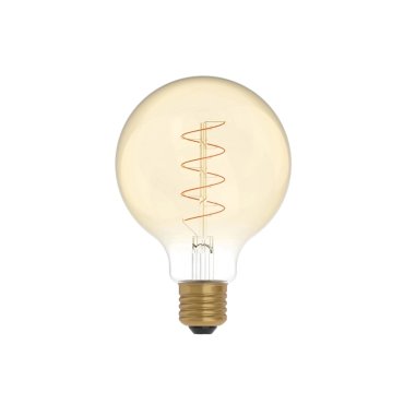 LED-Filamentlampe Creative Cables - Ø 9,5 x 14 cm - E27 - 4W dimmbar - 1800K - bernstein