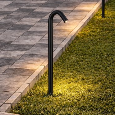 Nova Luce Gleam - Gartenleuchte - 20 x 60 x 3 cm - 5W LED inkl. - IP65 - dunkel anthrazit