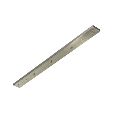 ETH - Deckenplatte 5 Lichtpunkte - 120 x 9 x 2,5 cm - Stahl satiniert