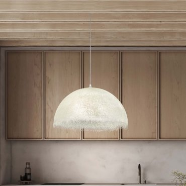Nova Luce Lalu - Hängelampe - Ø 60 x 210 cm - Sand weiß