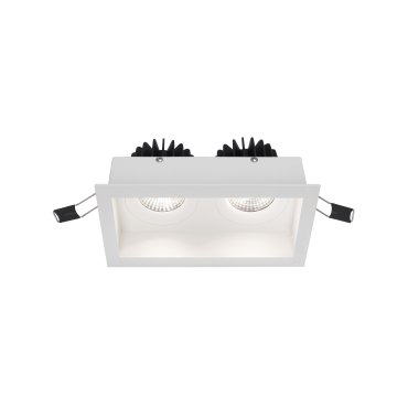 Nova Luce Olbia - Einbaustrahler - 160 x 90 mm, 150 x 77 mm Einbaumaß - IP44 - weiß