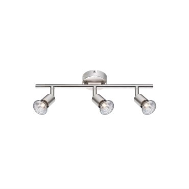 Nova Luce Base - Aufbaustrahler 3L - 49 x 8 x 10,9 cm - Nickel satiniert