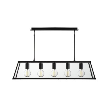 Searchlight Voyager - Pendelleuchte - 90 x 20 x 100 cm - mattschwarz
