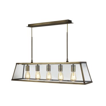 Searchlight Voyager - Hängeleuchte - 90 x 20 x 100 cm - Messing antik