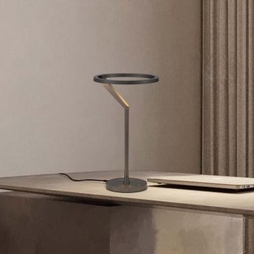 Nova Luce Tilia - Tischleuchte - Ø 22 x 38 cm - 16W dimmbar LED inkl. - nebliges nickel