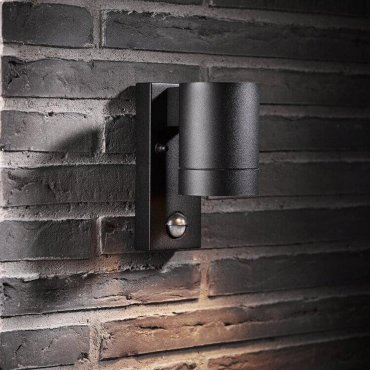 Nordlux Tin Maxi Sensor - Außenwandleuchte mit Bewegungsmelder - 7,6 x 16 x 12,5 cm - IP54 - schwarz