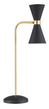 Maxlight Cornet - Tischleuchte - 67 cm - 2 x 5W LED inkl - schwarz und gold