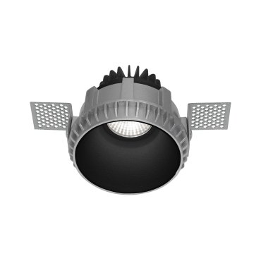 Nova Luce Belluno - Einbaustrahler ohne Rahmen - Ø 82 mm, Ø 105 mm Einbaumaß - IP54 - schwarz