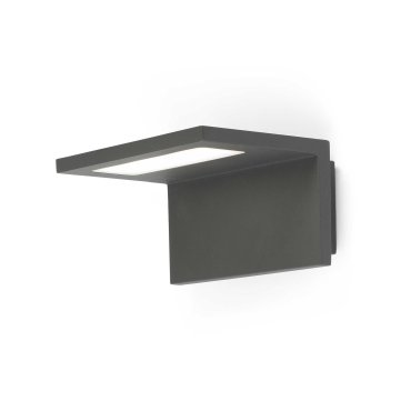 Faro Ele - Wandleuchte - 17 x 13,5 x 9 cm - 6W LED inkl. - IP54 - dunkelgrau