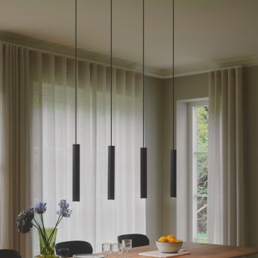 Nordlux Vico 4-schienig - Pendelleuchte - 115,5 x 5 x 170 cm - schwarz