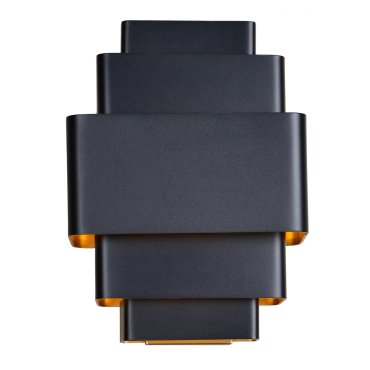 Artdelight Layers - Wandleuchte - 12 x 20 x 27,5 cm - schwarz/gold