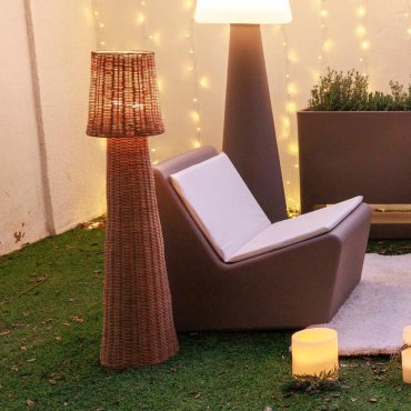 New Garden Lola 110 Nature - Stehleuchte  - Ø 26 x 110 cm - IP54 - Rattan