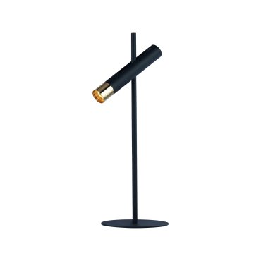 Searchlight Cylinder - Tischleuchte - 18 x 51 cm - 4W LED inkl - schwarz und gold