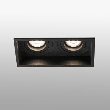 Faro Hyde - Einbaustrahler - 89 x 89 mm, 165 x 83 mm Einbaumaß - mattschwarz