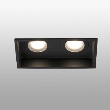 Faro Hyde - Einbaustrahler - 89 x 89 mm, 165 x 83 mm Einbaumaß - IP44 - mattschwarz