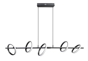 ETH Jaimy - hängeleuchte - 106 x 19 x 200 cm - 30W dimmbare LED inkl. - schwarz