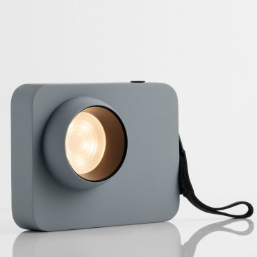 Nova Luce Kedros - wiederaufladbare Tischleuchte -  14 x 11 x 5 cm - 3W dimmbar LED inkl. - Bläulich Grau