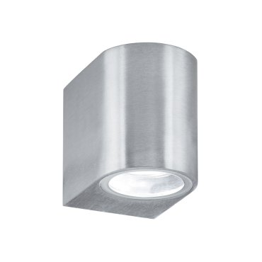 Searchlight Stratton - Außenwandleuchte - 7 x 8 cm - IP44 - satiniert silber