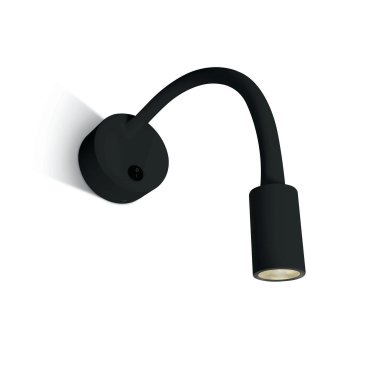 ONE Light Reading Spots - Wandleuchte mit Schalter - 20 x 8 cm - 3W LED inkl. - schwarz