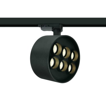 ONE Light Dark Light Tubes - Stromschienenstrahler - 3-Phasen-Schienensystem - Ø 13,5 x 7,7 cm - 36W LED inkl. - schwarz