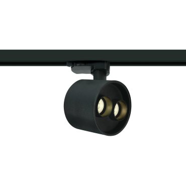 ONE Light Dark Light Tubes - Stromschienenstrahler - 3-Phasen-Schienensystem - Ø 9 x 7,3 cm - 12W LED inkl. - schwarz