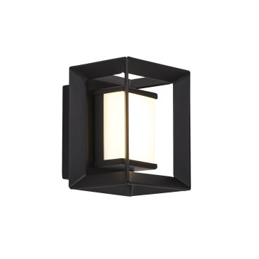 Searchlight Chaplin - Wandleuchte - 8 x 10 cm -1,7W LED inkl - IP44 - mattschwarz