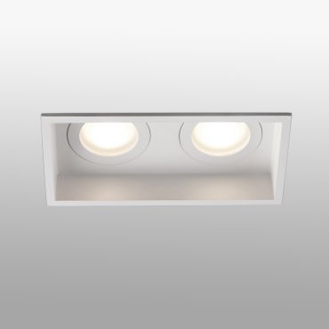 Faro Hyde - Einbaustrahler - 89 x 89 mm, 165 x 83 mm Einbaumaß - IP44 - mattweiß